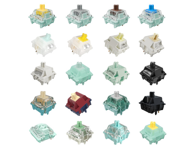 Gateron Series New and Classic Mechanical Keyboard Switches Sample Pack 20pcs