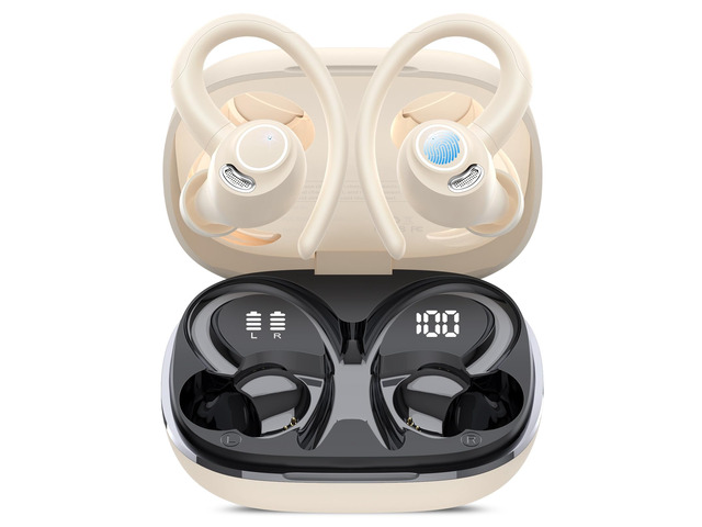 Wireless Earbuds, Bluetooth 5.4 Headphones Sport Over Ear Buds with ENC Mic Noise Cancelling,48H,Wireless Earphone With Earhooks, Stereo Deep Bass,...