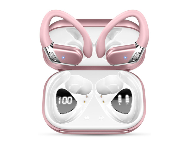 Wireless Earbud, Bluetooth 5.4 Headphones IP7 Waterproof for Sport, 50H Running Wireless Earphones with ENC Noise Cancelling Mic, Deep Bass Over...