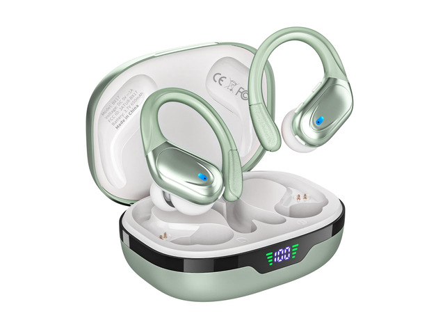 Wireless Earbuds, Sports Bluetooth Headphones, 80Hrs Playtime Ear Buds with LED Power Display, Noise Canceling Headset, IPX7 Waterproof Earphones...