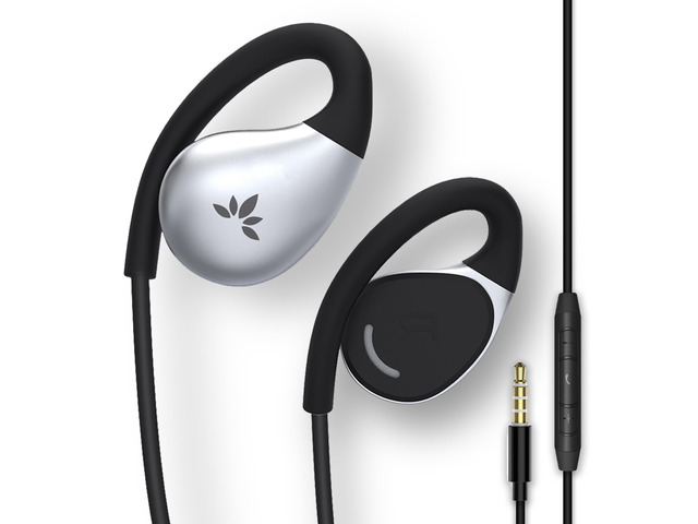 Resolve 3.5mm AUX Wired Open-Ear Earbuds w/Mic & Over-Ear Hook Large Size, Compatible with Android Smartphones & Laptops & PC with AUX Jack, Ideal...