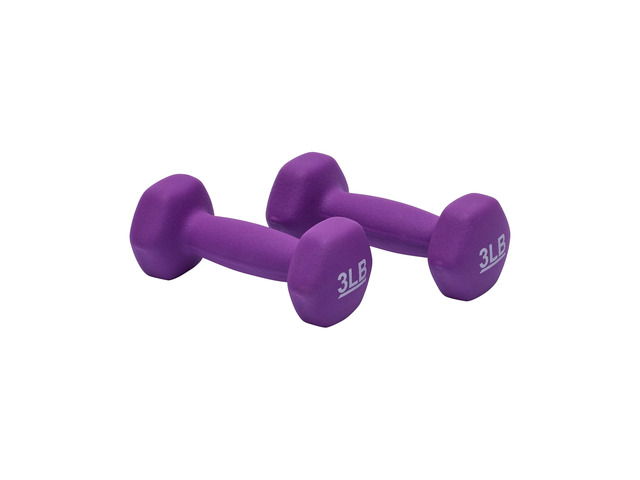 Amazon Basics Neoprene Dumbbell Hand Weights for Exercise and Muscle Toning