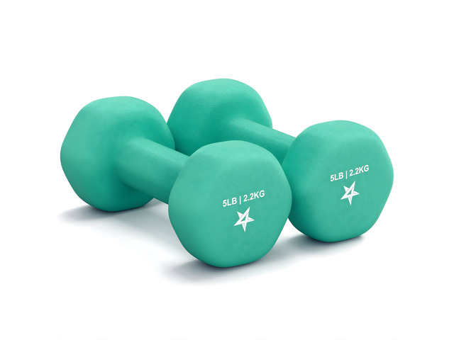 Yes4All Neoprene Dumbbells, Pairs and Sets with Rack for Home Workouts