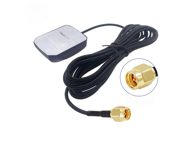 1Pcs RG-174 Car GPS Antenna SMA/MCX/MMCX/Fakra Male/Female Connector RG174 Cable GPS Receiver Antenna Aerial GPS receiver 2M-7M