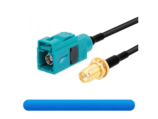 FAKRA-Z Universal Adapter Cable: SMB Male to Female to SMA Male to Female GPS Antenna Extension Cable: RG174 RF Cable (1 pcs)