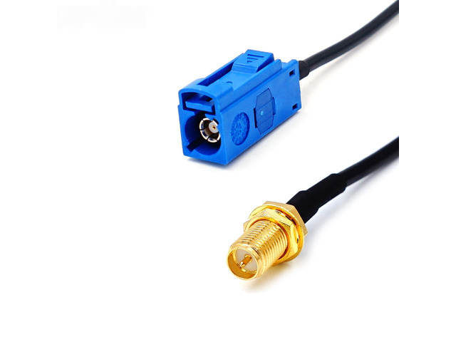 RP SMA Female to Fakra C Type Adapter Plug to GPS Antenna Extension Cable RG174 Pigtail