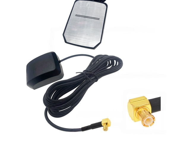 Car GPS Antenna MCX Male Connector Cable Magnetic GPS Receiver Auto Aerial Adapter for Car Navigation Night Vision Camera Player