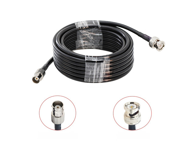 BNC Male Plug to BNC Male Plug Connector 50 Ohm Low-Loss RG58 RF Coax Pigtail Cable for GPS System Radio Antennas 10cm-20M