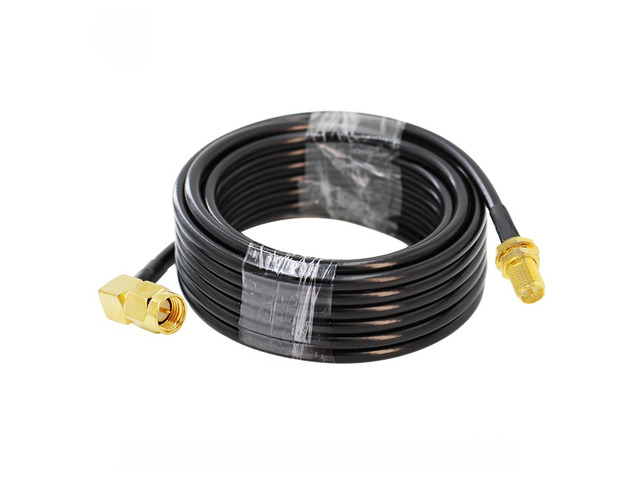 RG58 Cable SMA Male to SMA Female Bulkhead WiFi Antenna Extension Cord RG-58 50 Ohm RF Coaxial Pigtail Jumper Cable 15CM-30M