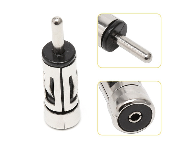 Car Vehicles Radio Stereo ISO To Din Aerial Antenna Mast Adaptor Connector Plug
