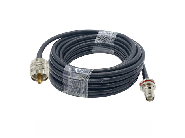 1PCS PL259 UHF Male to TNC Male RG58 Pigtail Cable Radio Antenna RF Extension Cable Jumper for CB Radio Ham Radio FM Transmitter