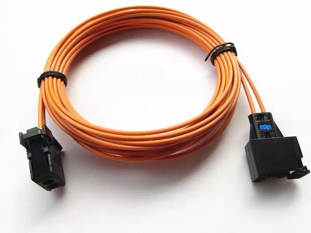 MOST Optical Fiber Cable Connectors Male To Female cable 400CM For Aftermarket Vehicle Bluetooth car GPS fiber cable