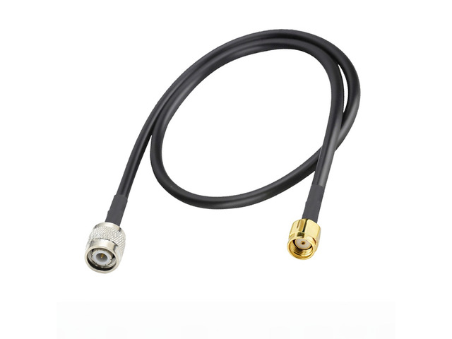RG-58 TNC Male 90 Degree to SMA Male Straight/Right Angle Connector 50 Ohm RG58 RF Coaxial Cable Pigtail Extension Cord Jumper