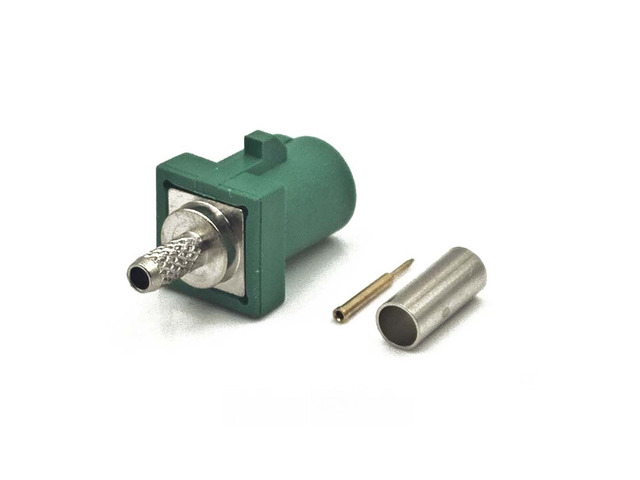 Fakra Crimp Connector Male Car Radio FM GPS Antenna Fakra Adapter for LMR195 RG58 RG142 RG400 Cable A B C D E F G H I K