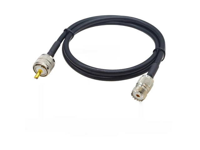 PL259 Cable RG58 CB Radio Cable PL-259 UHF Male to Male Extension Cable 50Ohm Low Loss RF Coaxial Cable Antenna Extension Jumper