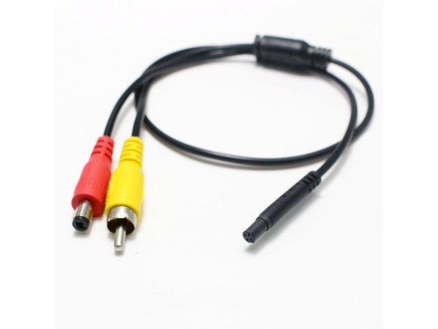 1Pcs 4 Pin Female To Video Power Male For Streaming Recorder Reverse Image Rear View Camera Connection Cable