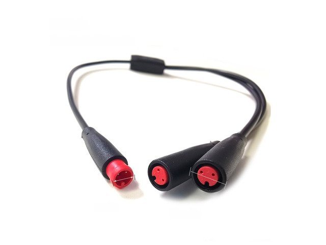 M6 6mm 1 Male To 2 Female Splitter Connector 2/3/5 Pin Waterproof Julet Electric Butt Cable Plug Cord for E-Bike Signal Sensor