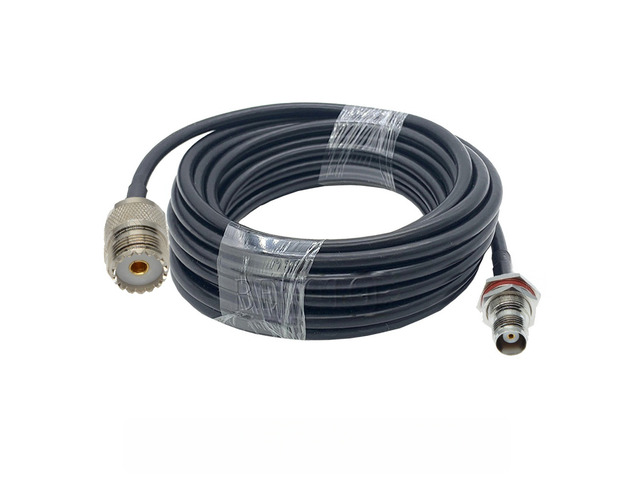 PL259 UHF Male to TNC Male Plug RG58 Pigtail Cable Radio Antenna RF Extension Cable Jumper for CB Radio Ham Radio FM Transmitter