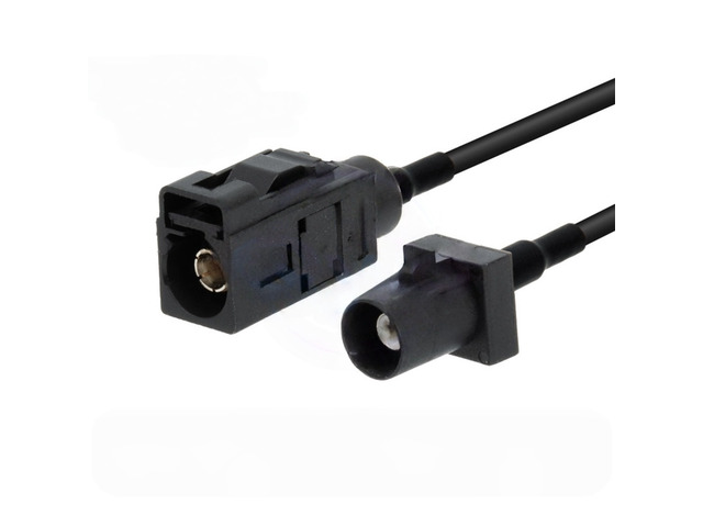 Fakra-A Type Black Connector Adapter Cable for GPS Antenna RG174 Extension Cable Fakra-A to SMA Male/Female Connectors (1 pcs)