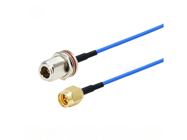 1PCS RG-405 N to SMA Connector SMA Male/Female to N Male/Female Blue RG405 Coaxial Pigtail Cable Extension Jumper 50Ohm