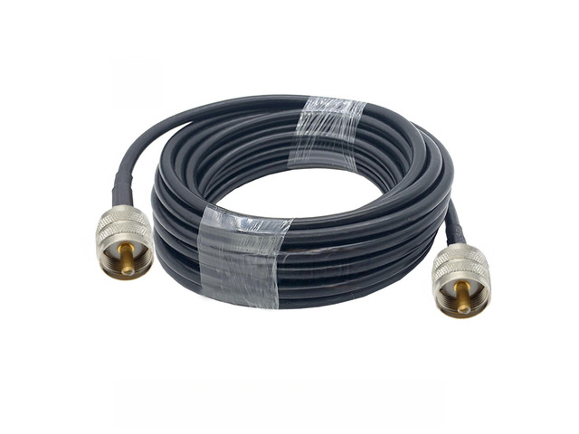 RG58 Coax Cable SL16 UHF PL259 Male To UHF Male Connector PL-259 Male To UHF Male Crimp for RG58 Pigtail Antennm 50CM/1M/2M/5M