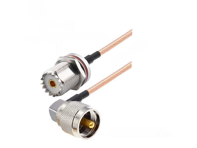 RG316 PL259 UHF Male to SO239 UHF Female Connector RF Coaxial Antenna Extension Pigtail for CB Radio Ham Radio FM Transmitter