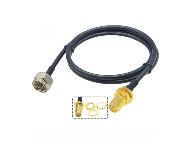 F Male to SMA Male Plug RG58 Pigtail 50ohm Coaxial Cable F Plug TV Antenna Adapter RF Coaxial Extension Cord RF Pigtail Jumper