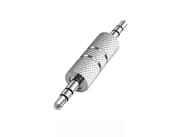 3.5mm Male-to-Male Stereo Audio Jack Adapter for Aux, Earphone & Audio Device Links Headphone Connection Dual Male Plugs