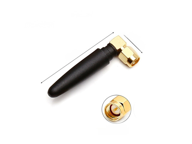 10PCS/Lot 2.4G/433MHZ Glue Stick Antenna Connector For GPRS/GSM/WIFI 5CM 2DBI SMA Elbow
