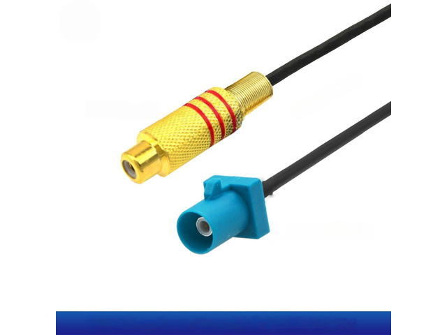 1Pcs RCA Male Plug to Fakra Z Male/Female Video Cable Adapter RG174 Pigtail Car Parking Reversing Rear View Camera Cable