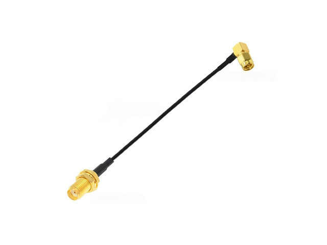 RF1.13 SMA to SMA Cable SMA Male/Female to Male Right Angle Connector RF Coax Jumper 50 Ohm WIFI Antenna Extension Pigtail Cord