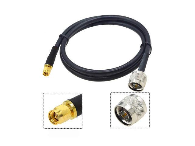 Black LMR-300 RP SMA Male to N Male/Female Connector 50 Ohm Low Loss LMR300 50-5 Coaxial Cable N to SMA RF Adapter Cable