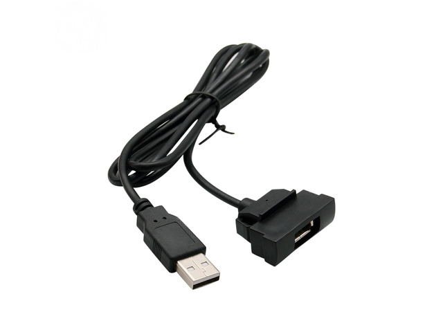 1Pcs Car Radio USB Interface Extend Cable Adapter for Aftermarket Modification Android GPS Button Headunit Panel