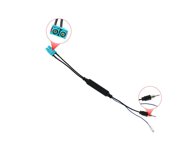 For Aftermarket Radio Wire Dual Antenna Adapter Cable For Aftermarket Stereo
