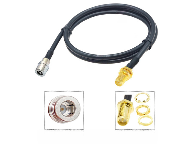 1PCS QMA to SMA RG58 Cable QMA Male to SMA/RP-SMA Male Female Jack Plug 50Ohm Low Loss RF Coaxial Extension Pigtail