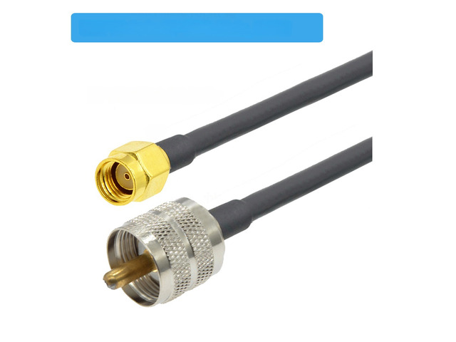RG58 Cable UHF Male PL259 Plug to RP-SMA Male RF Adapter Pigtail 50 Ohm Coaxial Extension Cord Jumper 10CM~30M