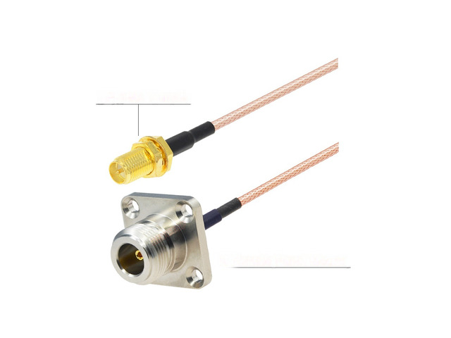 Rear Screw Nut N Female Bulkhead to RP-SMA Male RG316 Cable 50 ohm RF Coaxial Pigtail 4G LTE Extension Jumper Pigtail
