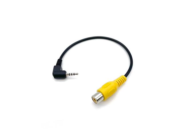 Car Navigation Video Cable GPS Camera Conversion Cable RCA To 2.5mm AV Converter Cable Car Rear View Reverse Parking Camera