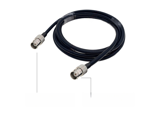 RG223 Cable BNC Male Right Angle to BNC Female Bulkhead RF Cable 50 Ohm Low Loss Crimp Connector Double Shielded Silver Plated