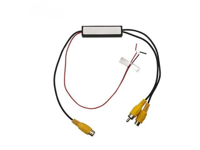 1PC Car Video Switching AV Cable Two In And One Out Reversing Image Driving Recorder Video CVBS Analog Signal