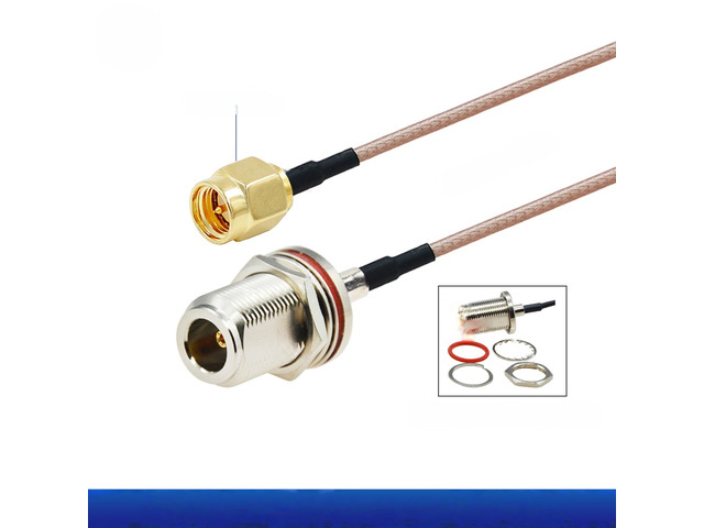 RG-316 Waterproof N Female to SMA Male/Female Connector 50 Ohm Low Loss RG316 RF Coaxial Cable Pigtail Extension Coax Jumper
