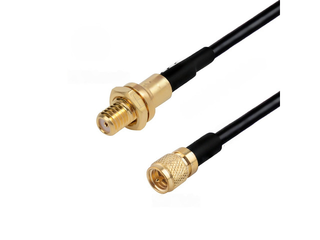 1PCS 10-32 UNF Microdot M5 Male Straight Vibration Acceleration Sensor Test RG174 Cable