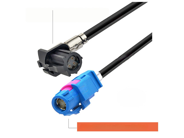 1PCS Car LVDS Video Line Wire Harness 4Pin HSD Black A to Blue C Female Straight/Right Angle 90 Jack 4-Core 535 Cable