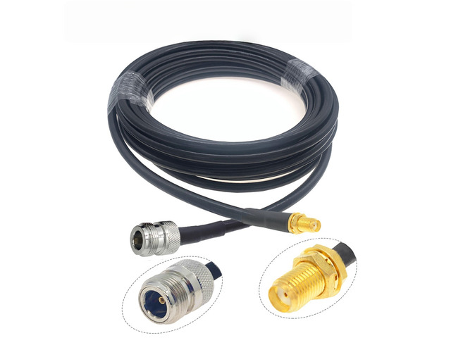 RP-SMA Male to N Male Connector 50Ohm 5D-FB Pigtail RF Adapter Coaxial Cable 5DFB RF Extension Jumper Cord 1m 5m 10m 20m