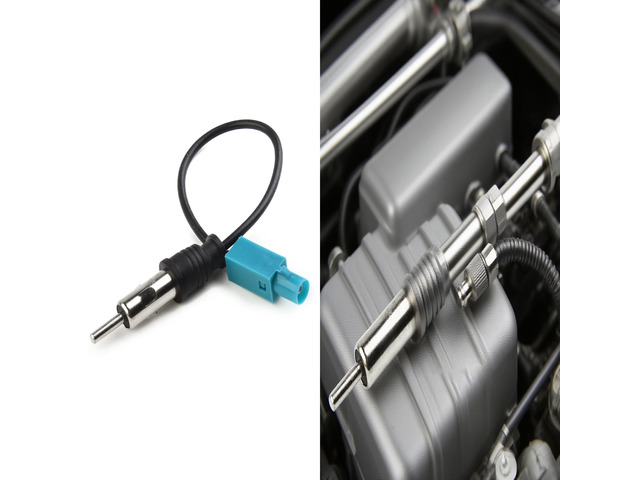 For Aftermarket Vehicle Radio Audio Cable Adaptor Antenna Audio Cable Male Double Fakra - Din Male Aerial