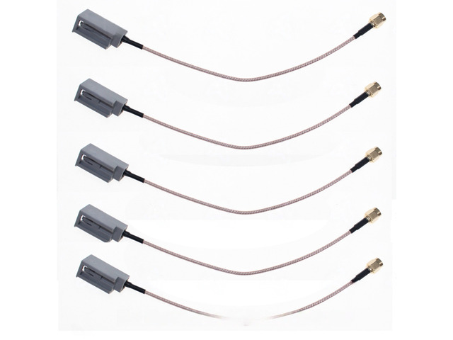 For Aftermarket Vehicle GSM/GPS/DAB/Radio Car Auto Aerial Antenna Adapter GT5 (Male) Plug To SMA (Male) Plug Cable