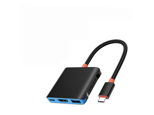 5 IN 1 HUB Capture Card 4K@30Hz/1080P@60Hz 5Gbps Data Transmission Video Output+USB A+USB C Port Support Gaming Handheld 2/1 for Laptop