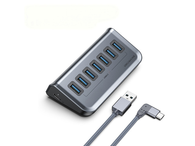 Multiport USB 3.2 HUB USB A Type C Hub 7 Slot Docking Station PD18W 60W USB3.0 Fast Charging HUB USB Splitter for PC
