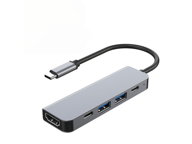 USB 3.0 Type-C Hub To Video Output Adapter 4K 30HZ SD TF Card PD 87W Fast Charge Splitter USB Docking Stations Hub for Type-C Laptop Compute