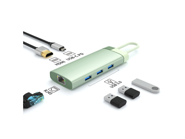 USB C HUB Type C to Video Output PD 100W Adapter For Type-C Laptop Type-C Phone Type-C Laptop Accessories Docking Station